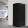 4-Drawer Shelf Office Gym Filing Storage Locker Cabinet
