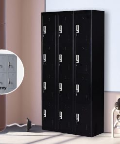 12 Door Locker - Office/Gym - Black