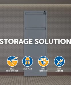 4-Drawer Shelf Office Gym Filing Storage Locker Cabinet