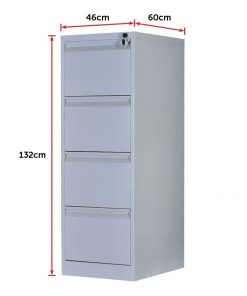 4-Drawer Shelf Office Gym Filing Storage Locker Cabinet