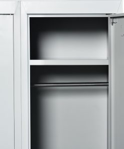 Three-Door Side by Side Office Gym Shed Storage Locker