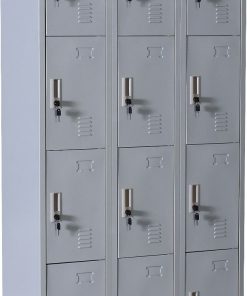 12 Door Locker - Office/Gym - Light Grey