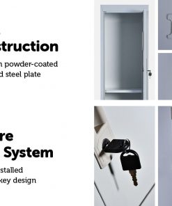 Two-Door Office Gym Shed Storage Lockers