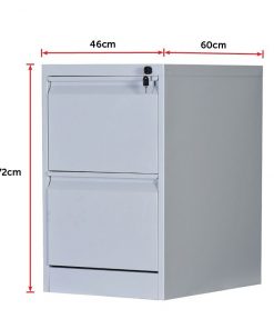 2-Drawer Shelf Office Gym Filing Storage Locker Cabinet