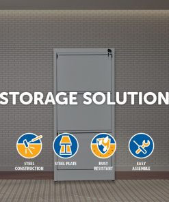 3-Drawer Shelf Office Gym Filing Storage Locker Cabinet