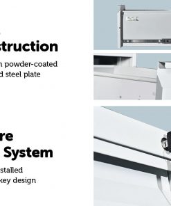 3-Drawer Shelf Office Gym Filing Storage Locker Cabinet