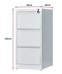 3-Drawer Shelf Office Gym Filing Storage Locker Cabinet