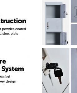 Six-Door Office Gym Shed Storage Lockers