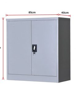 Two-Door Shelf Office Gym Filing Storage Locker Cabinet Safe