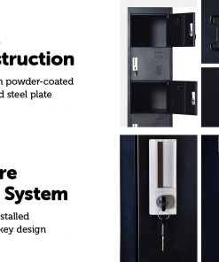 Six-Door Office Gym Shed Storage Lockers