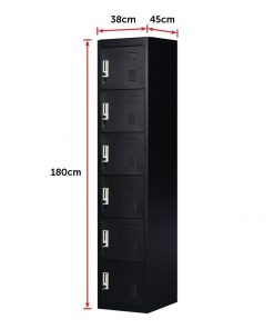 Six-Door Office Gym Shed Storage Lockers