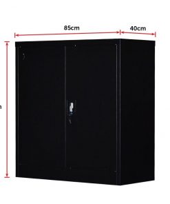 Two-Door Shelf Office Gym Filing Storage Locker Cabinet Safe