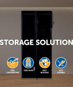 Two-Door Office Gym Shed Storage Lockers