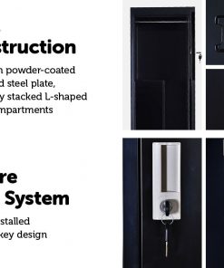 Two-Door Office Gym Shed Storage Lockers