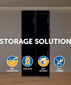 Two-Door Office Gym Shed Storage Lockers