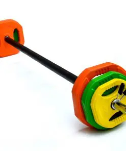 20kg Standard Rubber Coloured Barbell