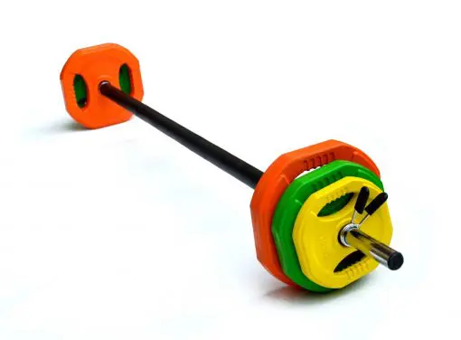 20kg Standard Rubber Coloured Barbell