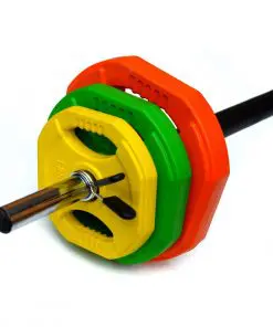20kg Standard Rubber Coloured Barbell