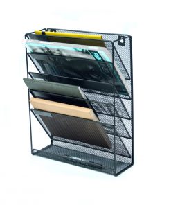 Wall Mount 6 Pocket Hanging File Sorter Organizer Folder Holder Rack Storage