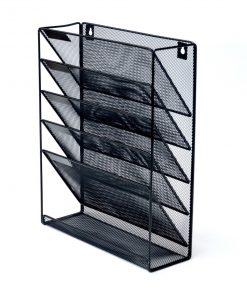 Wall Mount 6 Pocket Hanging File Sorter Organizer Folder Holder Rack Storage