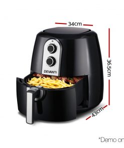 Devanti 7L Oil Free Air Fryer - Black
