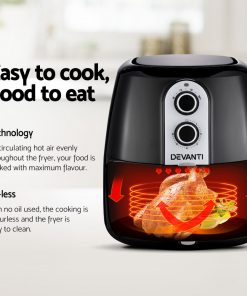 Devanti 7L Oil Free Air Fryer - Black