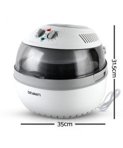 Devanti 10L Air Fryer Oven Cooker - Grey