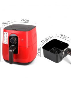 5 Star Chef 3L Oi Free Air Fryer - Red