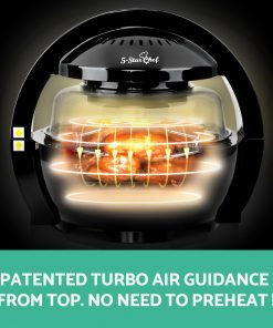 5 Star Chef 13L Air Fryer Oven Cooker - Black