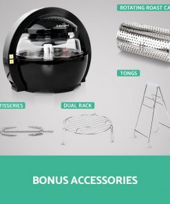 5 Star Chef 13L Air Fryer Oven Cooker - Black