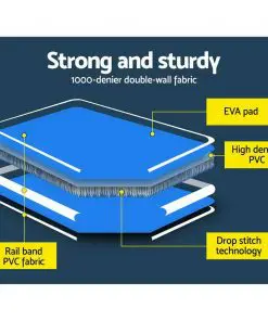 Everfit 6 X 2M Inflatable Gymnastics Track Mat