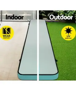Everfit 8MX1M Inflatable Airtrack Air Track Tumbling Gymnastics Mat Floor Mint