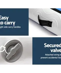 Everfit 8MX2MX0.3M Airtrack Inflatable Air Track Tumbling Floor Mat Gymnastics