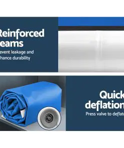 Everfit 8MX2MX0.3M Airtrack Inflatable Air Track Tumbling Floor Mat Gymnastics