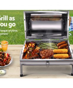 Grillz Portable BBQ Drill Outdoor Camping Charcoal Barbeque Smoker Foldable