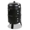 Grillz 3-in-1 Charcoal BBQ Smoker – Black