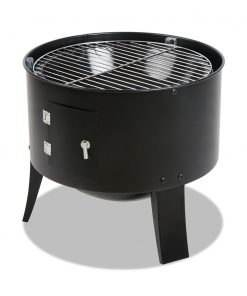 Grillz 3-in-1 Charcoal BBQ Smoker - Black