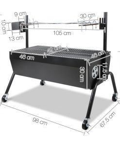 Grillz Portable Electric Spit Roaster & Rotisserie