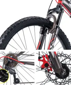 Huffy 27.5inch Mountain Bike Suspension Unisex Bicycle Shimano 18-speed Front Disc Brake