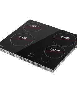 Devanti 6000W Four Burner Ceramic Cooktop - Black