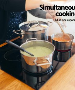 Devanti 6000W Four Burner Ceramic Cooktop - Black