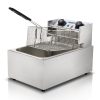 Devanti Commercial Electric Single Deep Fryer – Silver
