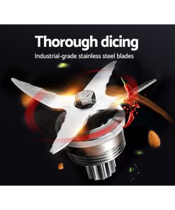 Devanti 2L Digital Commercial Blender LED Display Black