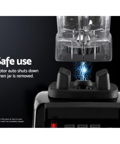 Devanti 2L Digital Commercial Blender LED Display Black