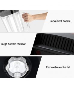 Devanti 2L Digital Commercial Blender LED Display Red