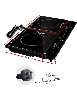 Devanti Ceramic Electric Induction Cook Top Stove  - Black