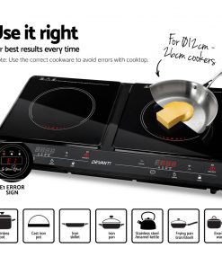 Devanti Ceramic Electric Induction Cook Top Stove - Black