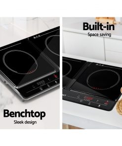 Devanti Ceramic Electric Induction Cook Top Stove - Black
