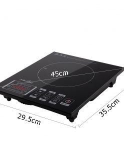 5 Star Chef Ceramic Electric Induction Cook Top Stove - Black