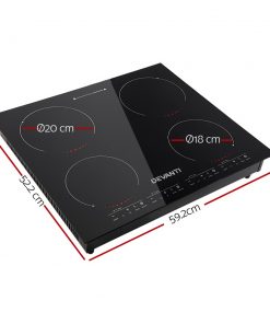 Devanti Ceramic Electric Induction Cook Top Stove- Black